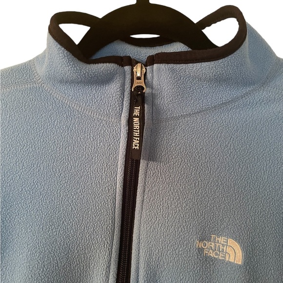 The North Face woman’s full zip fleece jacket, blue, size medium - Picture 2 of 10